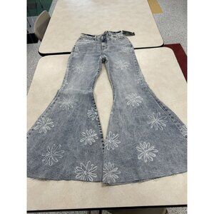 Wild Fable Floral Embroidered Bell Bottom Jeans - Size 2 NWT